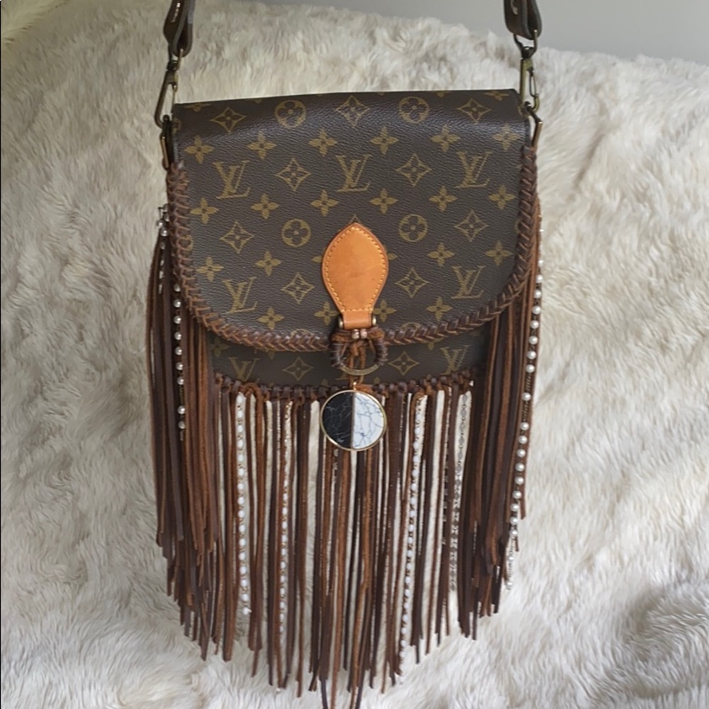 Louis Vuitton fringe vintage swag boho